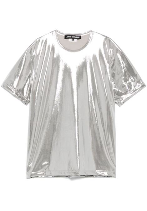 Silver-tone metallic-finish t-shirt Junya Watanabe - women